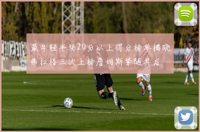 最年轻半场20分以上得分榜单揭晓弗拉格三次上榜詹姆斯紧随其后
